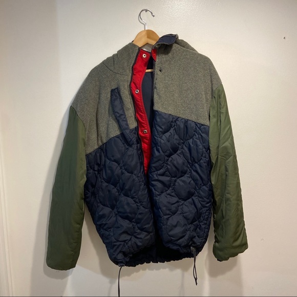 Abercrombie & Fitch Jackets & Coats Abercrombie Fitch Blue Hooded